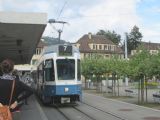 Zürich: Wollishofen- obratisko linky č. 7, ''Tram 2000''- Be 4/6, 25.8.2013, © Juraj Földes