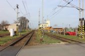 22.03.2014 - Opatovice n.L.: nádraží z přejezdu P5365 © PhDr. Zbyněk Zlinský