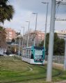 24.02.2014 - Barcelona: linka T3 na jednokolejném úseku sítě Trambaix © Lukáš Uhlíř