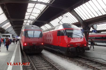 Zürich HB, lokomotivy ř. 460, 12.4.2014 ©Jiří Mazal
