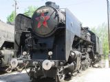 Budapešť- múzeum železničnej histórie- lokomotíva MÁV 424.365, 10.5.2014, © Juraj Földes