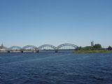 25.05.2012 - Železniční most přes řeku Daugava v Rize © Ludvík Medvěd