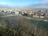 Budapešť: pohled z Citadely na most Erzsébet híd z 60. let a přilehlé přístaviště dálkových lodí MAHARTu	7.12.2013	 © Aleš Svoboda