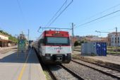 11.06.2014 - Figueres: 447-168 na 3. koleji už jako vlak Figueres - L'Hospitalet de Llobregat © PhDr. Zbyněk Zlinský