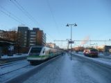 Tampere: jednotky řady Sm3 odjíždějí do Oulu a Kokkoly © Tomáš Kraus, 7.3.2013