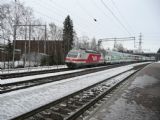 Valimo: projíždějící vlak IC2 z Helsinek do Turku © Tomáš Kraus, 20.3.2012