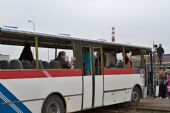 19.9.2014 - Žďár nad Sázavou: Figuranti jsou v autobuse © Jiří Řechka