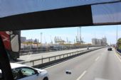 19.06.2014 - Barcelona: projíždíme kolem nákladního přístavu (foto z autobusu) © PhDr. Zbyněk Zlinský