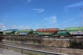 19.06.2014 - Barcelona: vozy na kolejích v areálu Adif s názvem Centro Logístico de Barcelona-Can Tunis (foto z autobusu) © PhDr. Zbyněk Zlinský