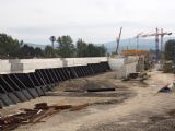 Prebiehajúce práce na stavbe nového železničného mosta ponad Váh v Trenčíne, © Radovan Plevko
