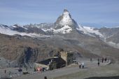 Pohled na Matterhorn, dole nádraží Gornergrat, 24.09.2014 © Pavel Stejskal