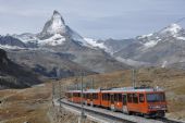 Jednotka GGB 3053 mezi stanicemi Rotenboden a Gornergrat, 24.09.2014 © Pavel Stejskal