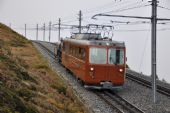 Manipulační vlak GGB vedený vozem 3062 směřuje do Riffelalpu, 25.09.2014 © Pavel Stejskal