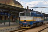 22.8.2014 - České Budějovice: 754.006, odjíždí do depa © Jiří Řechka