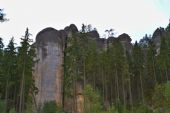 23.8.2014 - Adršpach: Adršpašsko-teplické skály, foceno z okna vlaku © Jiří Řechka