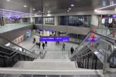 22.10.2014 - Wien Hauptbahnhof: cesta z centrální haly k podzemním nástupištím 1 - 2 © PhDr. Zbyněk Zlinský