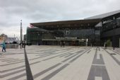 22.10.2014 - Wien: snímek na rozloučenou - hlavní vchod do Wien Hauptbahnhof ze Südtiroler Platz © PhDr. Zbyněk Zlinský