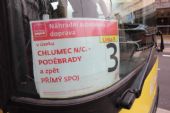 19.11.2014 - Poděbrady: označení autobusu NAD za R 927 ''Cidlina'' Praha hl.n. - Trutnov hl.n. © PhDr. Zbyněk Zlinský