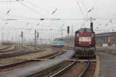 25.11.2014 - Ústí na Labem západ: 742.086-2 vytlačila z vypnutého úseku soupravu R 794 se 162.040-0 na postrku a 80-30 005-0 v čele © PhDr. Zbyněk Zlinský