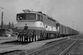 Brněnská „perla“ T 478.4023 v čele Rn 56113 ve Svitavách. 3. 6. 1986 © Pavel Stejskal