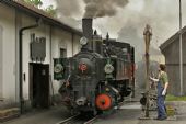 29.5.2008 - Jenbach: parní lokomotiva č. 3 ''Tirol'' během přípravy na cestu do Mayrhofen © Josef Vendolský