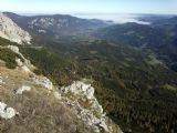 20.10. 2012, Rax- pohľad na východ, údolie rieky Schwarza v hmle, na horizonte kopce pri Soproni, © Juraj Földes