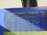 27.10. 2013, st. Payerbach- Reichenau- obrazovka s aktuálnymi informáciami pre cestujúcich, © Juraj Földes
