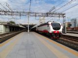 Rimini, lokomotiva řady E.402 na vlaku kategorie Frecciabianca, 18.9.2014 ©Jiří Mazal