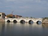 Rimini, most Ponte di Tiberio, 18.9.2014 ©Jiří Mazal