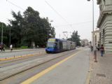 Padova, tramvaj Translohr STE 3 na třídě Corso del Popolo, 19.9.2014 ©Jiří Mazal