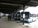 17.02.2015 - Jihlava, autobusové nádraží: ruch je tu větší než na nádražích ČD © Luděk Šimek