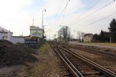 21.02.2015 - Opatovice n.L.-Pohřebačka: vlečka 4237 EOP a trať 031 směr Stéblová od přejezdu P5366, vlevo km 0,1 vlečky 4237 EOP © PhDr. Zbyněk Zlinský