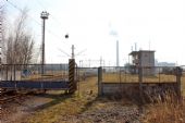 21.02.2015 - vlečka 4237 EOP: kolejiště v elektrárně přes bránu ... © PhDr. Zbyněk Zlinský