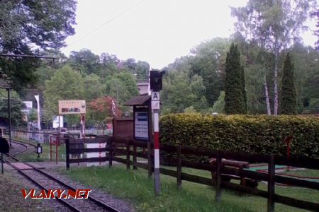 17.05.2014, Parkeisenbahn Plauen návestidlo pred stanicou Hbf