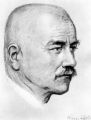 Petr Bezruč 1867 - 1958 básník; portrét od Kamila Lhotáka; zdroj: Wikipedie