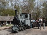 Novostavba lokomotivy Orenstein & Koppel, 40 HP, 600 mm, Ct před odjezdem do areálu, 25.4.2015, © Jan Kubeš