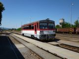 4.7.2015 - Lučenec, motorový vůz připravený na jízdu do Velkého Krtíše © Marek Vojáček