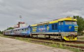 25.7.2015 - Kopidlno: 749.039, vlaková souprava MBŽS/AŽD © Jiří Řechka