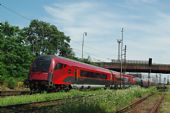 19.7.2015 - Pardubice: ÖBB railjet 77 Antonín Dvořák z Prahy do Grazu © Ondrej Krajňák