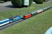 Křižování modelových vlaků; Swissminiatur Melide, 08.09.2009 © Pavel Stejskal