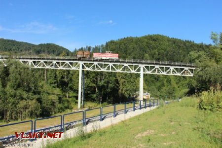 Požiarny vlak na spiatočnej ceste do Tisovc, 01.08.2015, © Igor Molnár