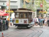 1.7.2015- San Francisco- Powell/ Market- Jednosmerný voz #21 po otočení. Čakacia doba činila asi hodinu © Juraj Földes