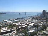 3.7.2015- San Francisco- Pohľad z Coit Tower na sever- Bay Bridge do Oaklandu © Juraj Földes