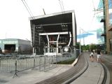 13.7.2015- Portland, OR- Gibbs Street- Lower Tram Terminal- popri prechádza trať zelenej linky električky © Juraj Földes