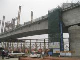 Kombinovaný most, projekt CML - YaZiHe, počas výstavby; 3.12.2011 © Ing. František Smatana