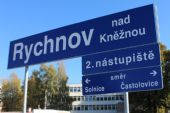 24.10.2015 - Rychnov n.Kn.: tabule na 2. nástupišti © PhDr. Zbyněk Zlinský