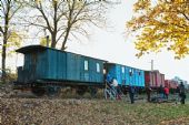 31.10.2015 - Zlonice-Lisovice: vystavené vagony v muzeu © Jiří Řechka