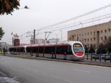 Kayseri, Cumhuriyet Meydanı s tramvají typu Ansaldo Sirio, 26.10.2015 © Jiří Mazal
