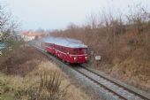 27.12.2015 - úsek Zborovice - Zborovice zastávka: M 131.1454 + Blm odjezd do Kroměříže © Stanislav Plachý