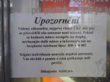 09.05.2013 - Děčín: upozornění na automatu se čtyřmi pravopisnými chybami © Dominik Havel